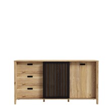 Sideboard >JYTANA< in Mauvella Eiche   - 174,8x91,5x40,2cm (BxHxT)