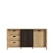 Sideboard >JYTANA< in Mauvella Eiche   - 174,8x91,5x40,2cm (BxHxT)