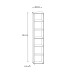 Standregal >KEFLAVIK< in Weiss / Uni Wolfram Grau  - 44,8x226,5x41,5cm (BxHxT)
