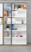 Standregal >KEFLAVIK< in Weiss / Uni Wolfram Grau  - 84,5x226,5x41,5cm (BxHxT)