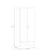 Kleiderschrank >ECONOBOX< in Weiss / Puccini Eiche  - 79,7x190,5x54,4cm (BxHxT)