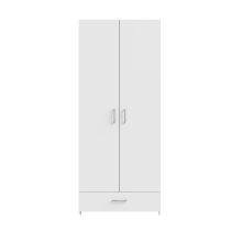 Kleiderschrank >ECONOBOX< in weiß - 79,7x190,5x54,4cm (BxHxT)