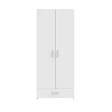 Kleiderschrank >ECONOBOX< in weiß -...