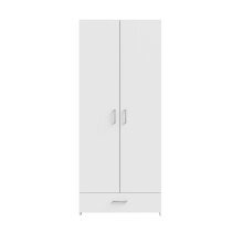 Kleiderschrank >ECONOBOX< in weiß -...