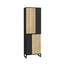 Drehtürenschrank >QUAYLE< in Mauvella Eiche,...