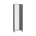 Kleiderschrank >QUAYLE< in Secret grey / Uni Wolfram grau