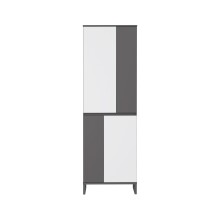 Drehtürenschrank >QUAYLE< in Secret grey / Uni Wolfram grau