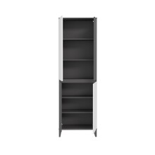 Drehtürenschrank >QUAYLE< in Secret grey / Uni Wolfram grau