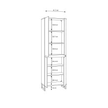 Drehtürenschrank >QUAYLE< in Secret grey / Uni Wolfram grau