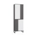 Drehtürenschrank >QUAYLE< in Secret grey / Uni Wolfram grau