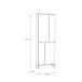 Drehtürenschrank >QUAYLE< in Secret grey / Uni Wolfram grau