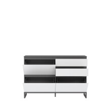 Schuhkommode >QUAYLE< in Secret grey / Uni Wolfram grau