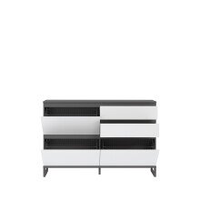 Schuhkommode >QUAYLE< in Secret grey / Uni Wolfram grau