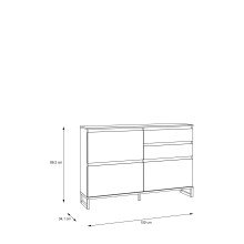 Schuhkommode >QUAYLE< in Secret grey / Uni Wolfram grau