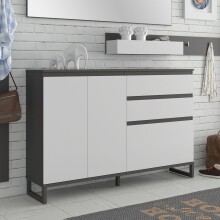 Schuhkommode >QUAYLE< in Secret grey / Uni Wolfram grau