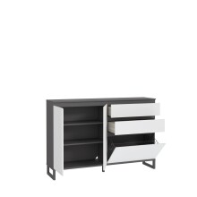 Schuhkommode >QUAYLE< in Secret grey / Uni Wolfram grau