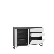 Schuhkommode >QUAYLE< in Secret grey / Uni Wolfram grau