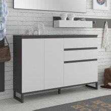 Schuhkommode >QUAYLE< in Secret grey / Uni Wolfram...