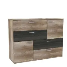 Kombikommode >SKIVE< in Eiche Antik / Touchwood  -...