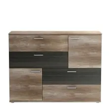 Kombikommode >SKIVE< in Eiche Antik / Touchwood  -...