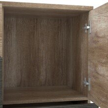 Kombikommode >SKIVE< in Eiche Antik / Touchwood  - 124,9x95,9x41,3cm (BxHxT)