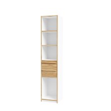 Standregal >SMARTROOM< in Weiss / Catania Eiche  -...