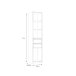 Standregal >SMARTROOM< in Weiss / Catania Eiche  - 44,4x215x42cm (BxHxT)
