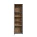 Standregal >SURFINIO< in Grau / Catania Eiche  - 58,6x194,3x41,3cm (BxHxT)