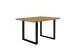 Esstisch >TABLES< in Artisan Eiche, Schwarz - 140x74,7x90cm (BxHxT)