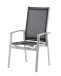 Gartensessel >Lima< in Silbergrau, Kunstfasergewebe - 63x110x64cm (BxHxT)