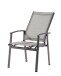 Gartensessel >Lima< in Hellgrau, Kunstfasergewebe - 63x110x64cm (BxHxT)