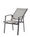 Gartensessel >Lima< in Hellgrau, Kunstfasergewebe - 63x110x64cm (BxHxT)