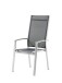 Gartenstuhl >Lima< in Graphit, Kunstfasergewebe - 65,5x108,5x63cm (BxHxT)
