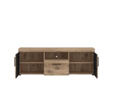 Lowboard >GRANO< in VIKING EICHE DEKOR - 157x55,8x40,9 cm (B/H/T)