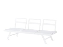 Gartenliege >Auckland< in Hellgrau, Olefin, Polypropylen - 80x89x204cm (BxHxT)