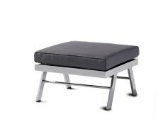 Gartenlounge-Hocker >Auckland< in Grau, Olefin,...
