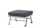 Gartenlounge-Hocker >Auckland< in Grau, Olefin, Polypropylen - 72x47x72 (BxHxT)