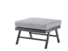 Gartenlounge-Hocker >Auckland< in Hellgrau -...