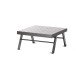 Gartenlounge-Hocker >Auckland< in Hellgrau - 72x47x72 (BxHxT)