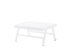Gartenlounge-Hocker >Auckland< in Hellgrau - 72x47x72 (BxHxT)