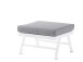Gartenlounge-Hocker >Auckland< in Hellgrau - 72x47x72 (BxHxT)