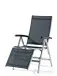 Gartenstuhl >Bodega< in Grau , Kunstfasergewebe - 95x109x62cm (BxHxT)