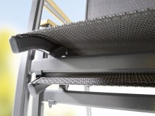 Gartensessel >Cadiz< in Grau, Kunstfasergewebe - 95x109x62cm (BxHxT)