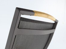 Stapelstuhl >Catena< in Grau, Kunstfasergewebe - 68x98x62cm (BxHxT)