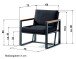 Gartensessel >Havanna< in Grau, Olefin,Polypropylen - 75x78,5x73cm (BxHxT)
