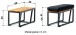 Gartenbank >Havanna< in Grau, Olefin,Polypropylen - 69x43x32cm (BxHxT)