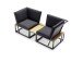 Gartenlounge-Eckteil >Havanna< in Grau, Olefin,Polypropylen - 73x78,5x73 (BxHxT)