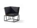 Gartenlounge-Eckteil >Havanna< in Grau, Olefin,Polypropylen - 73x78,5x73 (BxHxT)