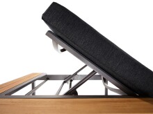 Gartenlounge-Eckteil >Havanna< in Grau, Olefin,Polypropylen - 69x43x69cm (BxHxT)