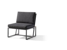 Gartenlounge-Mittelteil >Havanna< in Grau -...